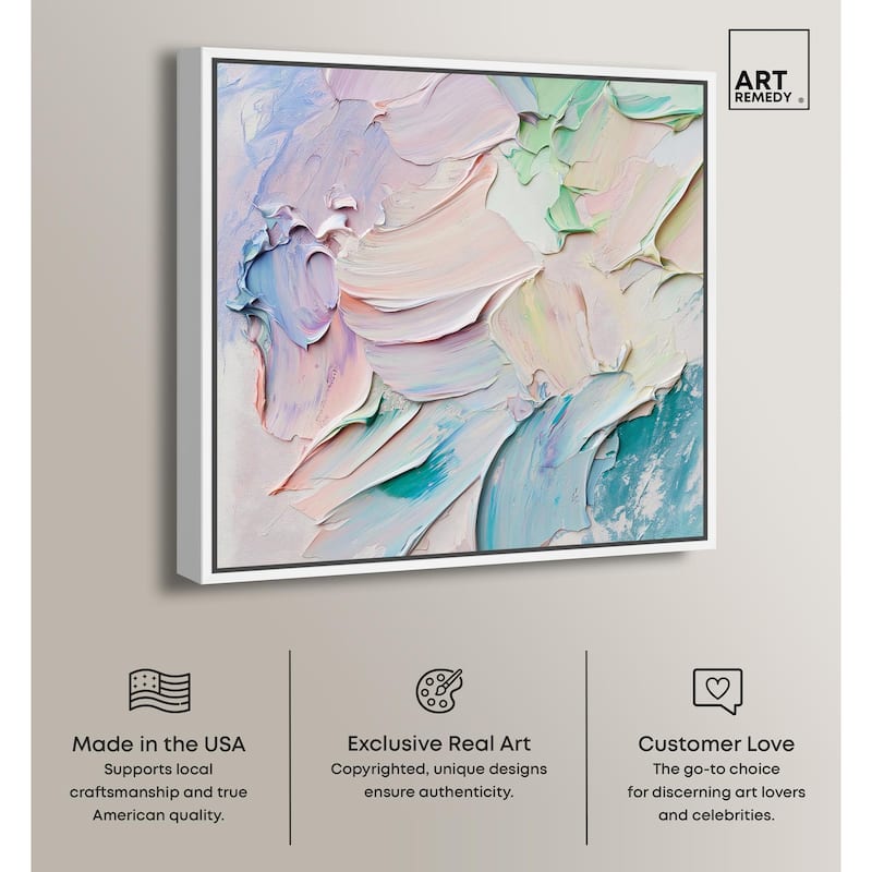 Flowing Mousse I Canvas by Art Remedy