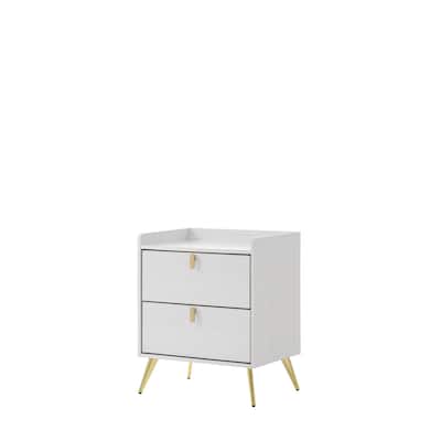 Nightstand, White Finish