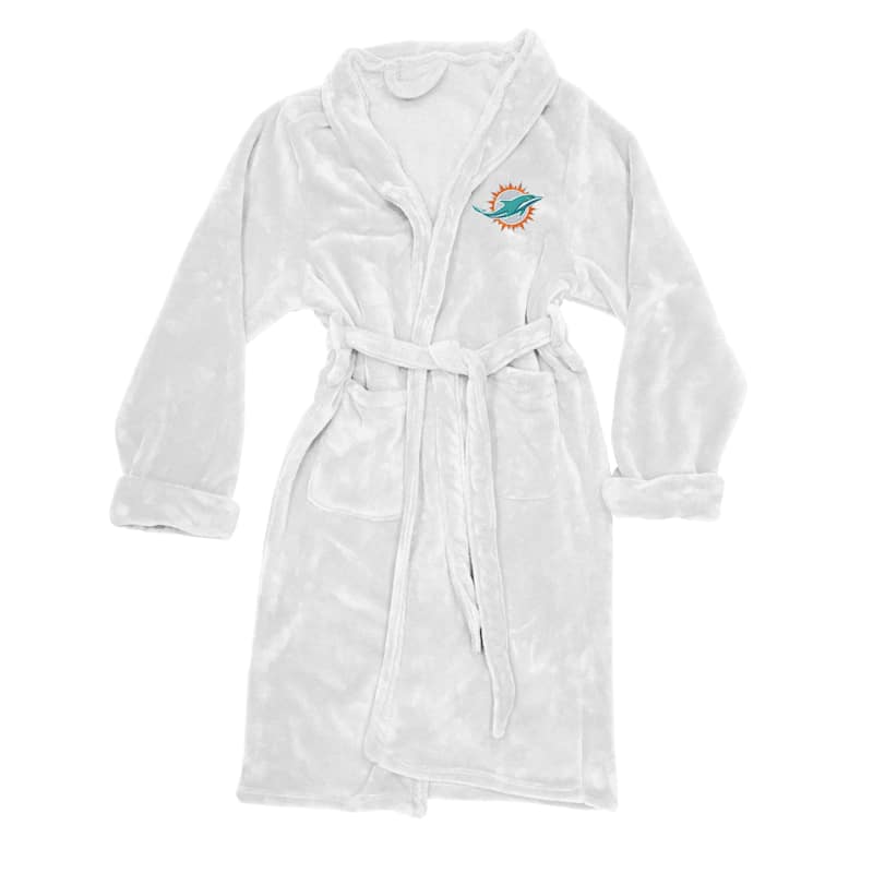 NFL Miami Dolphins Men's L/XL Silk Touch Robe