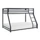 preview thumbnail 9 of 10, Willard Twin over Full Metal Bunk Bed Black
