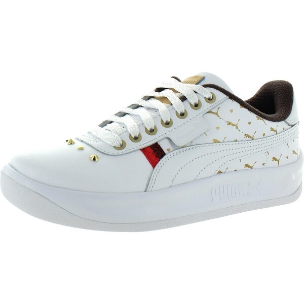 white leather puma womens