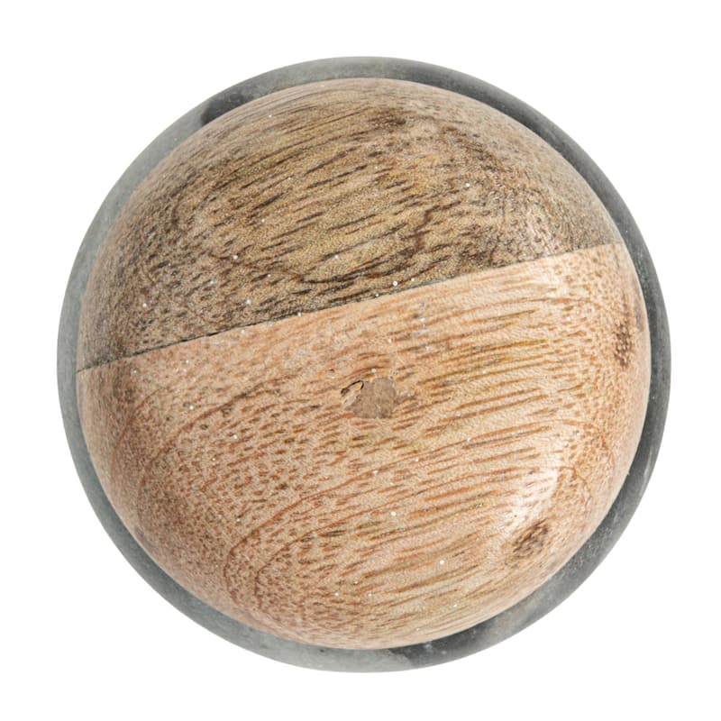 Marble and Mango Wood Pinch Pot with Lid