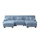 Option Blue+3 Seat+2 Ottomans
