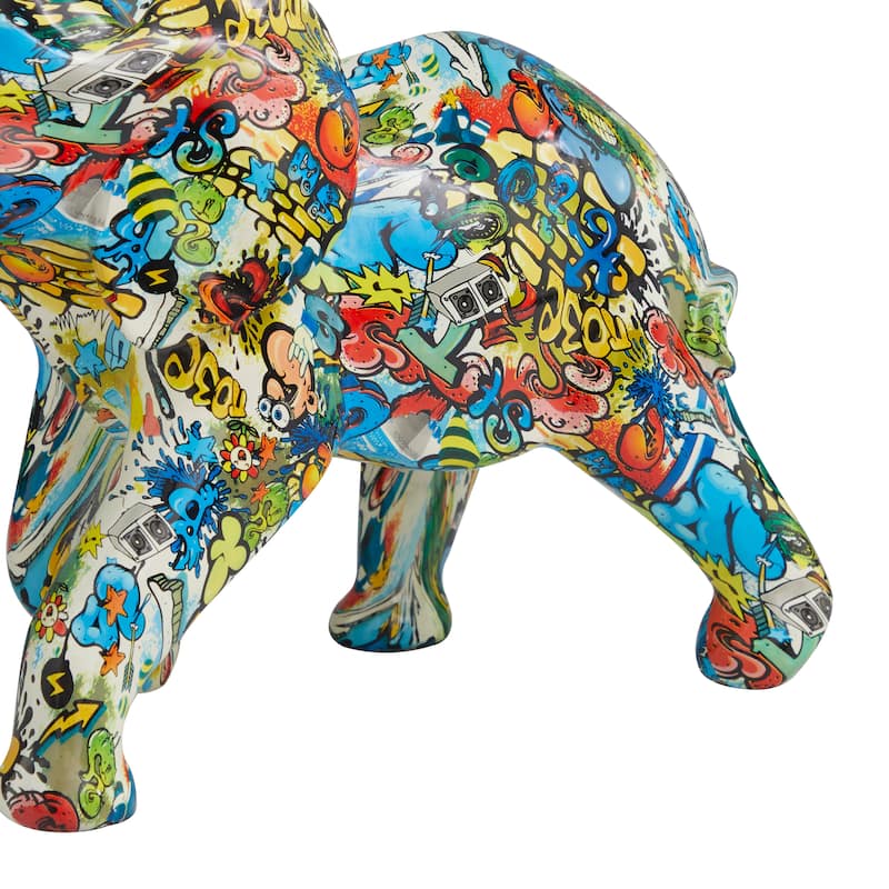 The Novogratz Multi Colored Polystone Various Animal Sculpture