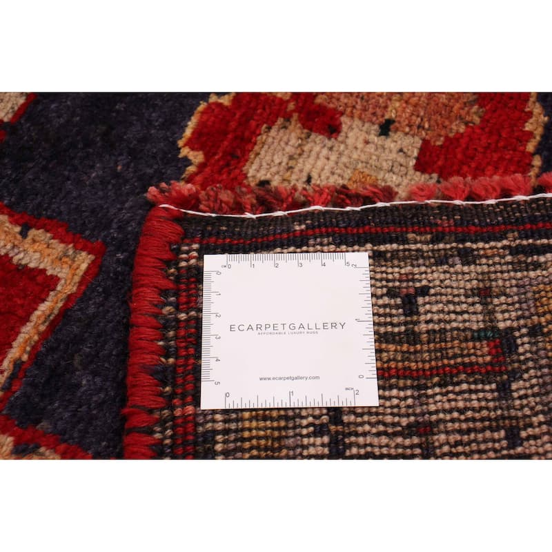 ECARPETGALLERY Hand-knotted Melis Vintage Red Wool Rug - 4'7 x 12'10