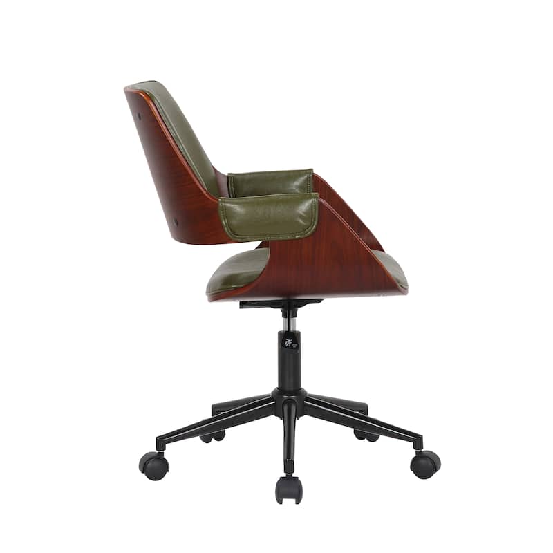 Porthos Home Deluxe Faux Leather Mid-Century Office Chair