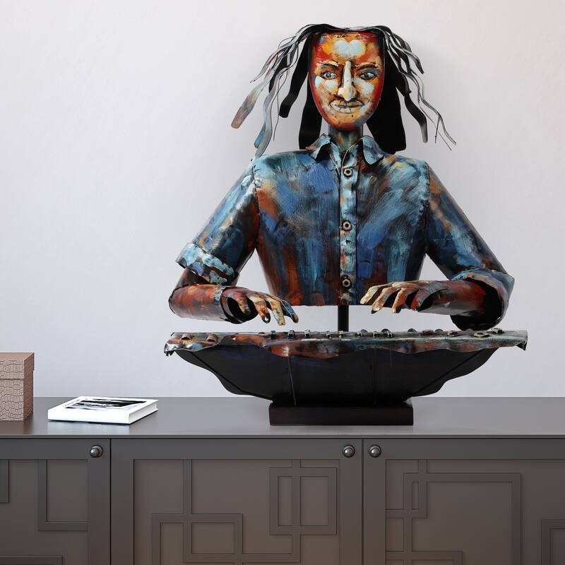 Iron Hand-Painted Colorful Art Sculpture - 29" x 25" x 30" inch