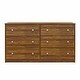 preview thumbnail 15 of 26, Ameriwood Home Ellery 6 Drawer Wide Dresser