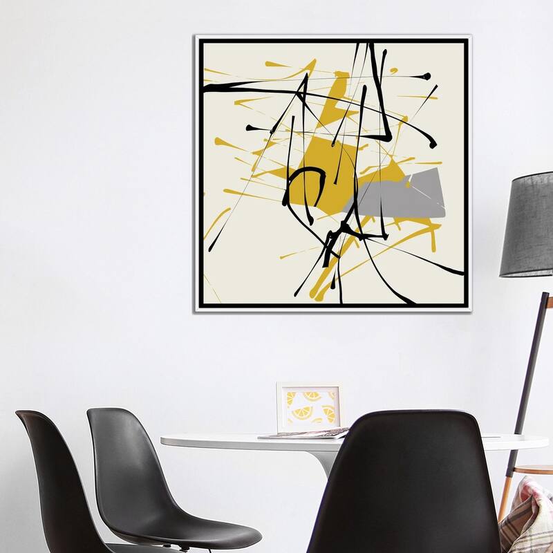 iCanvas "Remembering Pollock" by Angel Estevez Framed Canvas Print