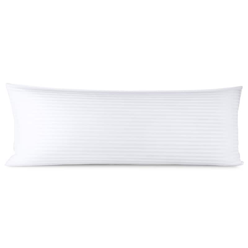 Nestl 100% Cotton Cover Premium Down Alternative Body Pillow - 20 x 54 Inches