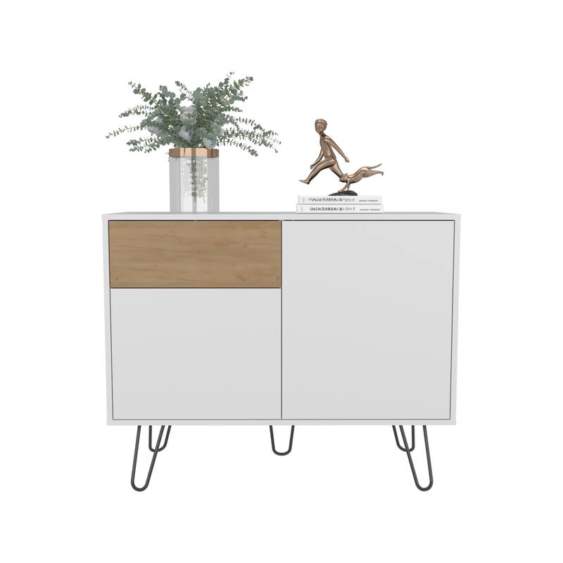 Modern Finish Sideboard, 2 Doors, 1 Drawer, 4 Shelves with durable Materials