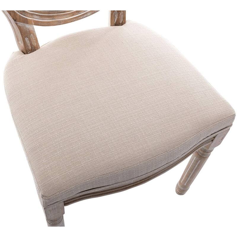 Mieres French Vintage Upholstered Dining Chair, Side Chair(Set of 2)
