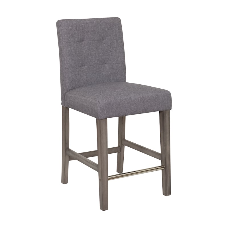 Leila Upholstered 25" Counter Height Bar Stool