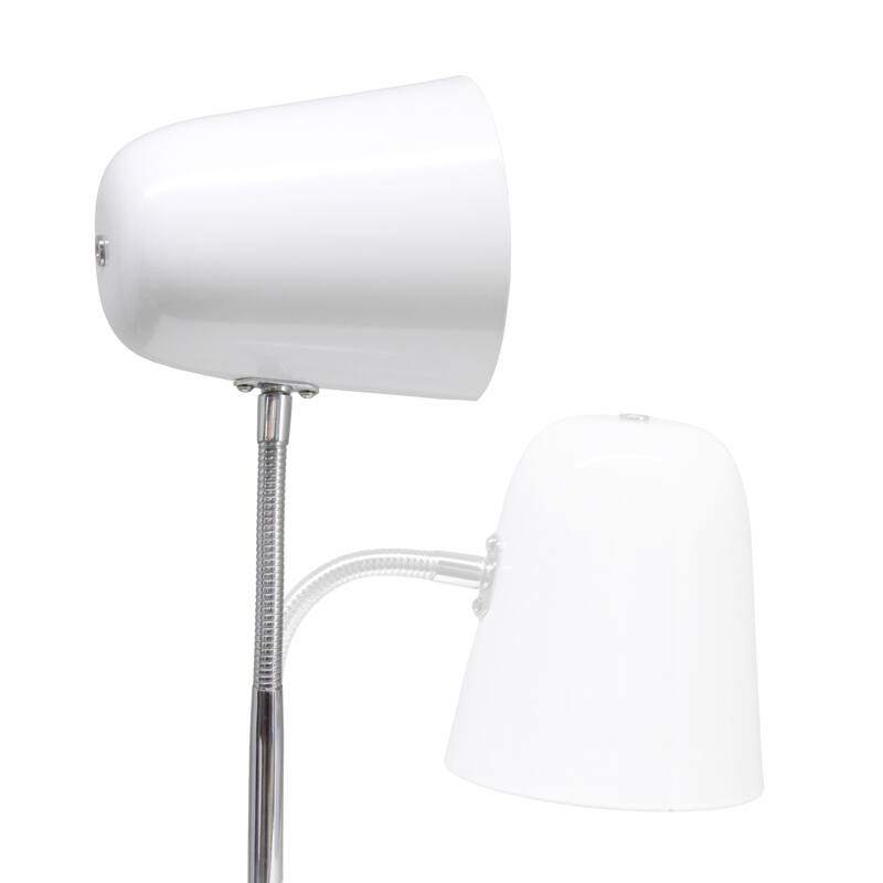 Gooseneck Desk Lamp with Adjustment Shade - 15.25" - Off White