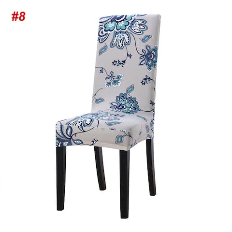 Stretch Spandex Short Seat Slipcover Dining Chair Cover