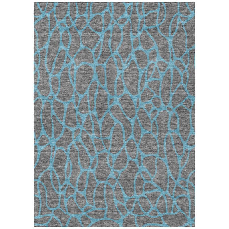 Machine Washable Indoor/ Outdoor Contemporary Chantille Rug