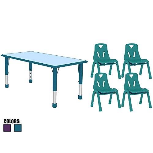 Shop 2xhome Kids Table And Chairs Sets For Toddler Child Children Preschool Daycare School Wood Activity Plastic Stackable Overstock 17365363