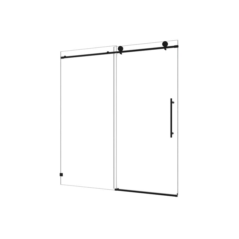 Frameless one fixed and one shifted Shower Door