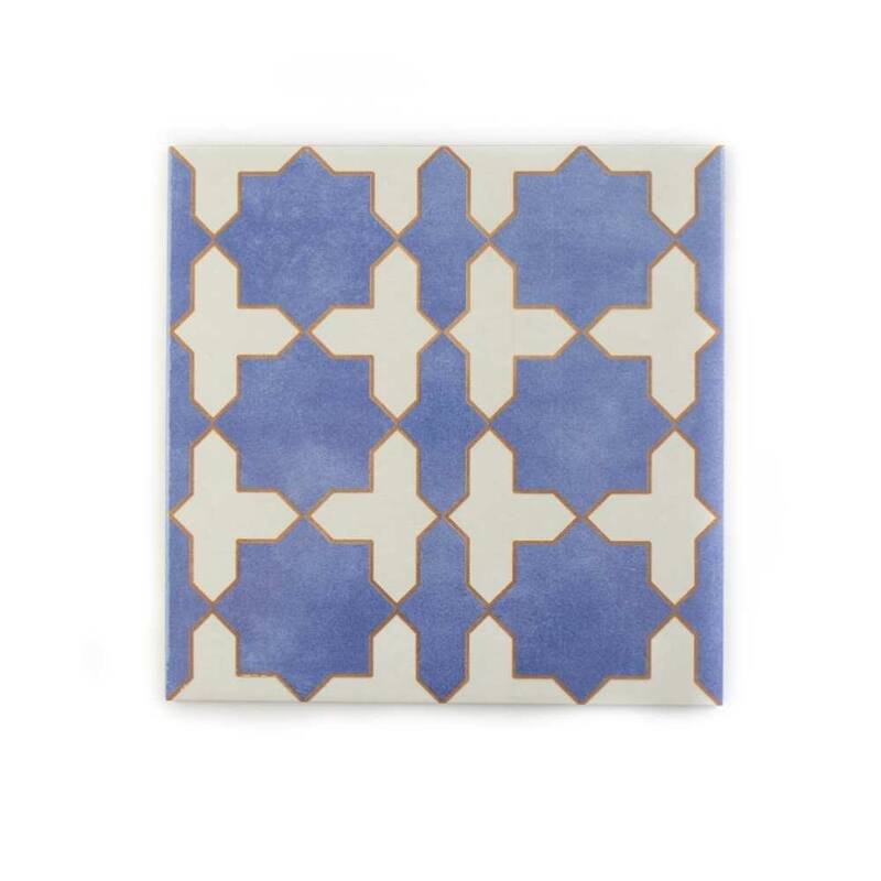 The Tile Life Gothic 10x10 Porcelain Floor & Wall Tile - Blue - Case of 16 (10.76 Sq. ft.)