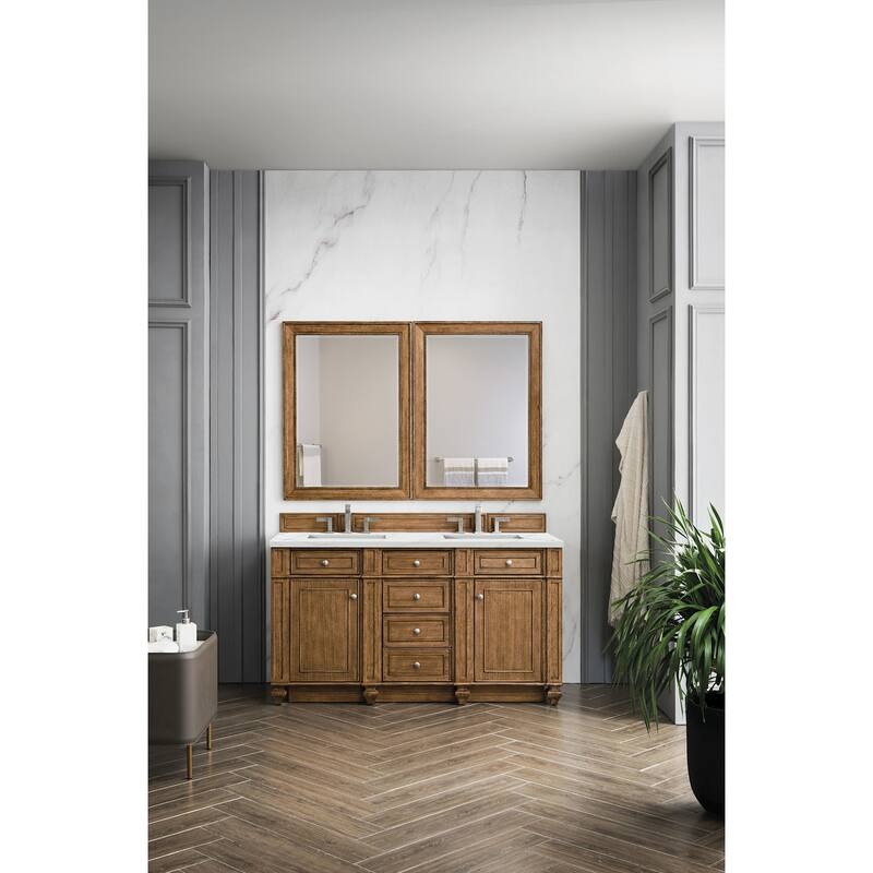 James Martin Vanities 157-V60D-FENC Bristol 60" Free Standing Double