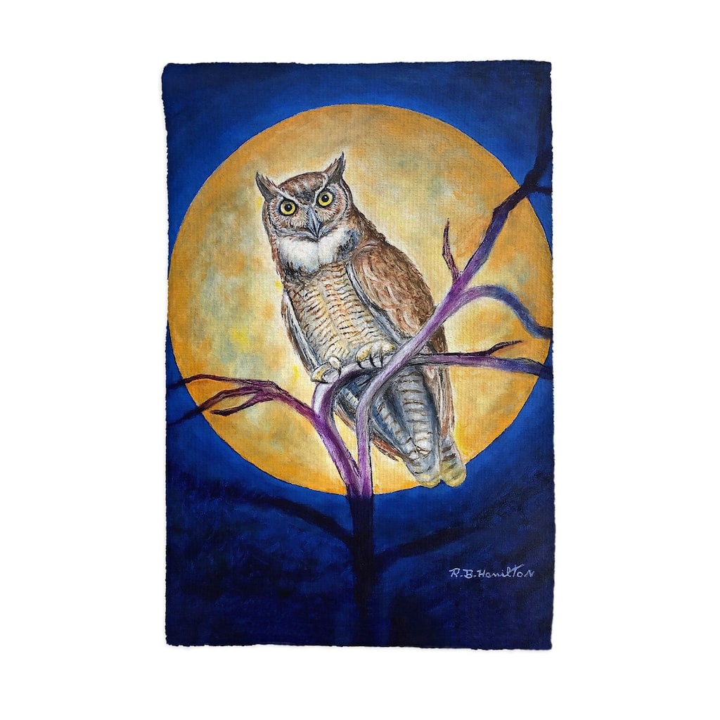 Owl in Moon Kitchen Towel - 16x25