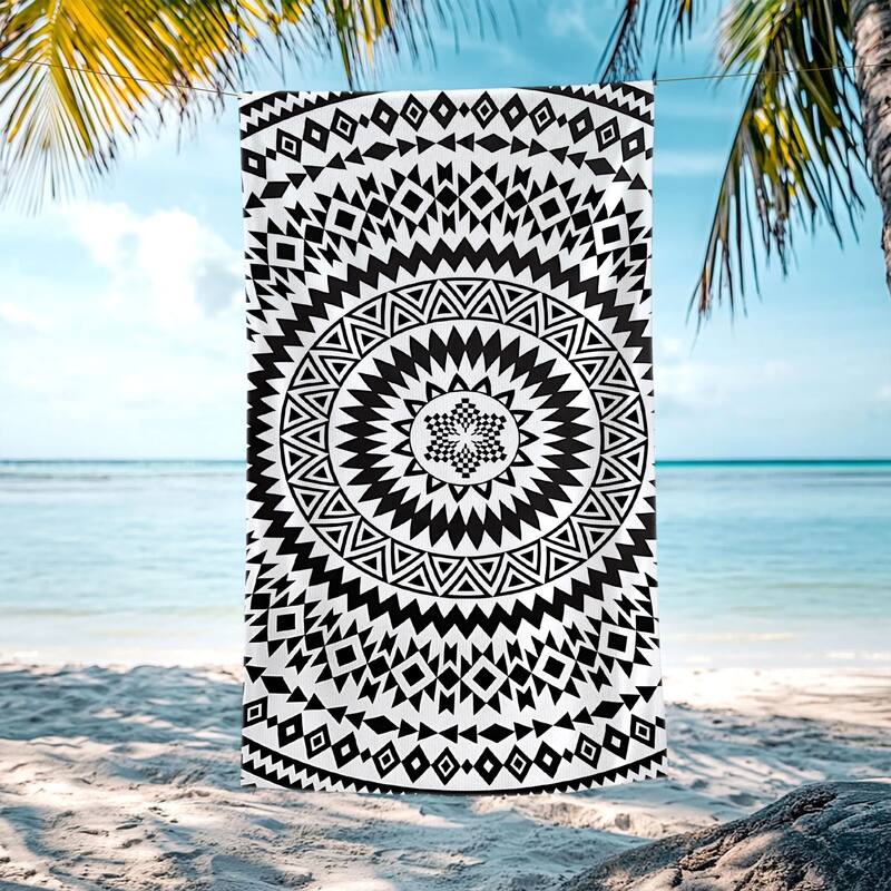 Large Boho Beach Towel Quick Dry Absorbent 30"x60"/35"x70"