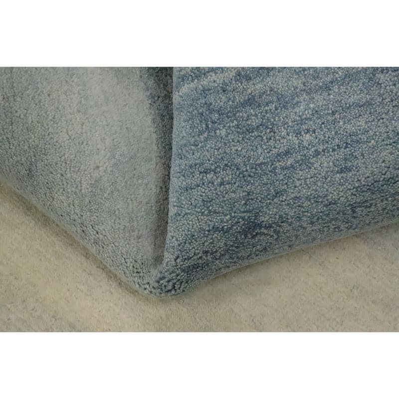 Hand Knotted Oriental 100% Wool Carpet Modern Stripe Multi-Colored Gabbeh Area Rug - 7' 10'' X 5' 7''