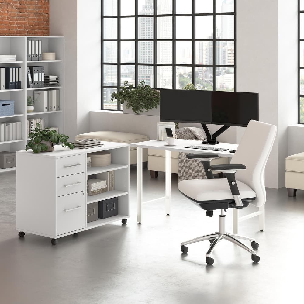 Bush Business Furniture Hustle 48W x 24D Computer Desk with Storage