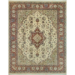 Pak-Persian Darryll Ivory/Burgundy Rug - 9'1