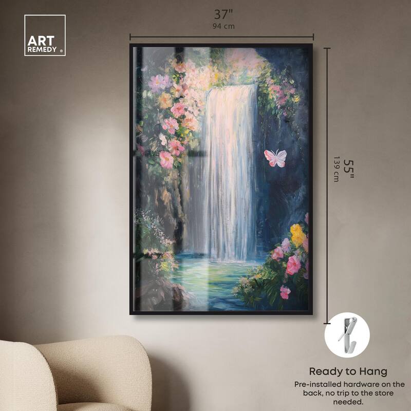 Hidden Falls I Shadowbox by Art Remedy