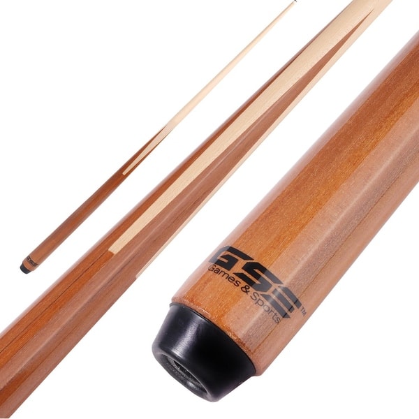 slide 2 of 7, GSE™ 58" 1-Piece Canadian Maple Billiard Pool Cue Stick, Hardwood House Commercial Bar Pool Stick for Kids/Adults