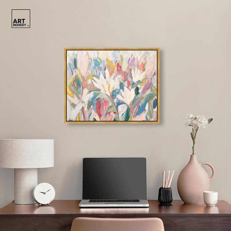 Morning Mist Bloom I Canvas by Art Remedy