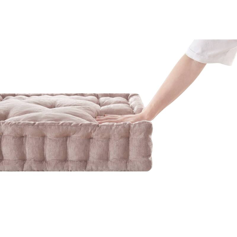 Intelligent Design Azza Poly Chenille Square Floor Pillow Cushion