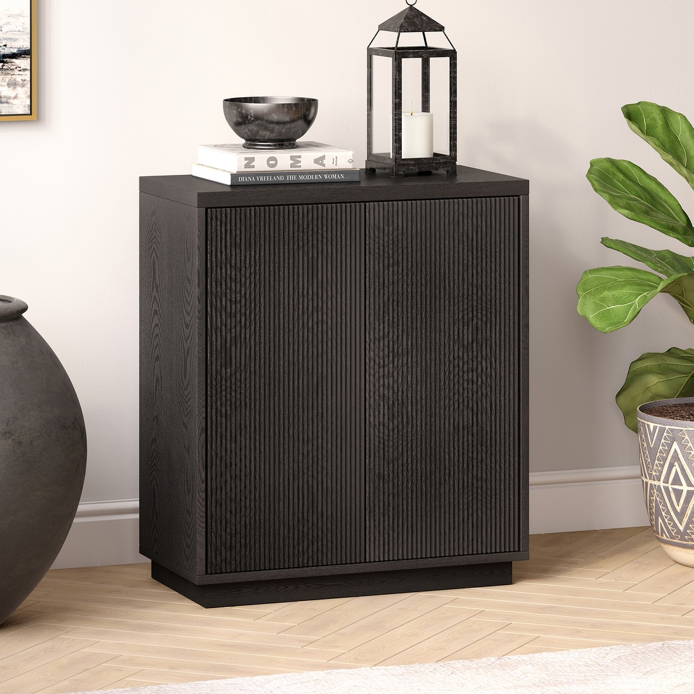 Modern black accent cabinet deals