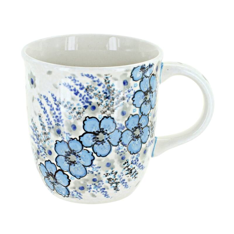Blue Rose Polish Pottery Zaklady Mug