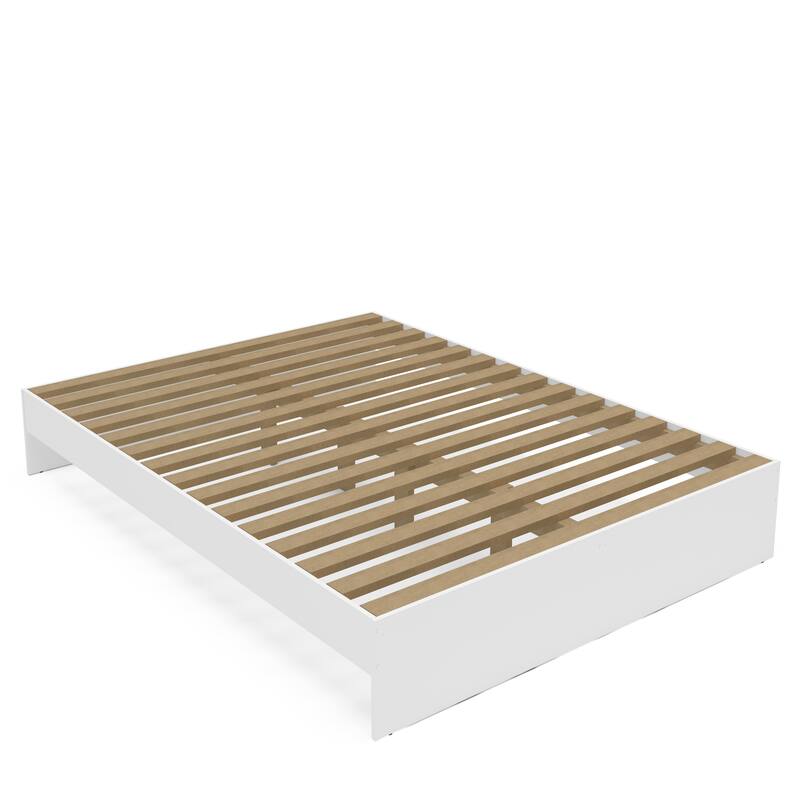 Polifurniture Madison Platform Bed with Bookcase Headboard