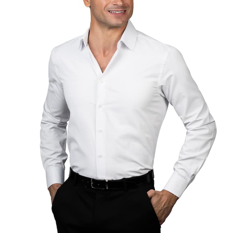 Ben Sherman Men's Basketweave Dobby Dress Shirt - Slim Fit