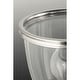 preview thumbnail 4 of 6, Saluda Collection 2-Light Brushed Nickel Clear Glass Coastal Bath Vanity Light