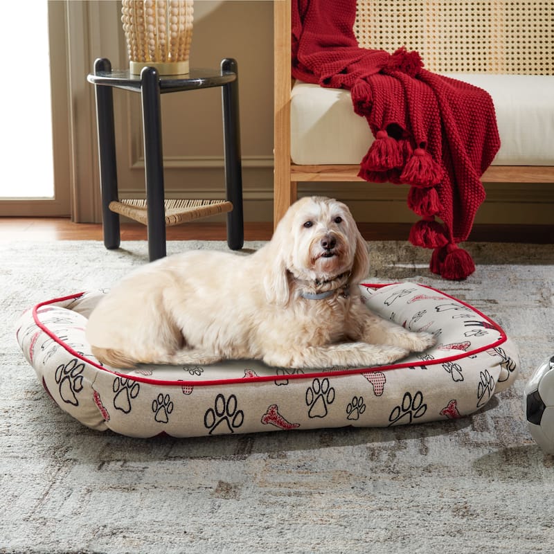 SAFAVIEH Pet Collection Genji Dog Bed - 24W  x 28D