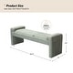 preview thumbnail 22 of 37, Roland Modern 58.5''W Upholstered Bedroom Bench by HULALA HOME