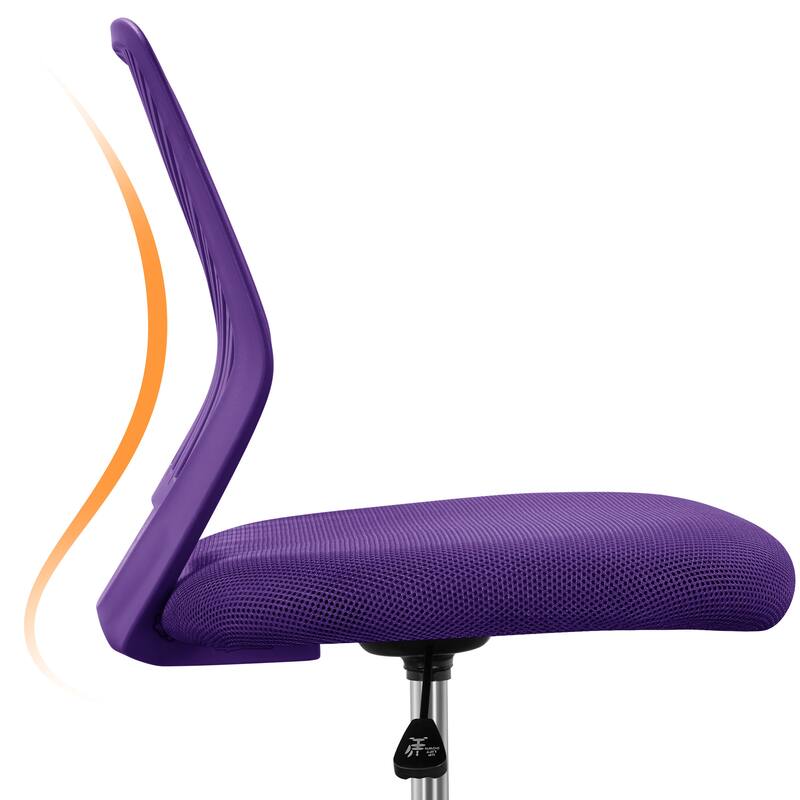 Yaheetech Adjustable Armless Office Chair Swivel Computer Study Chair