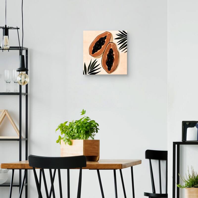 Papaya Canvas Art Print