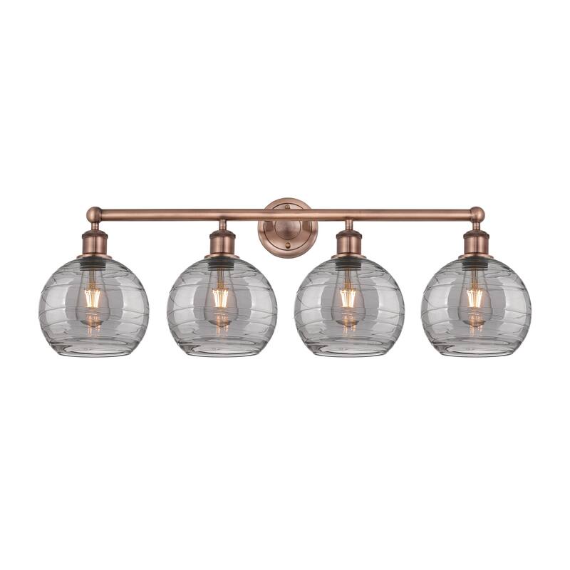 Innovations Lighting Athens Deco Swirl - 4 Light 35" Bath Vanity Light