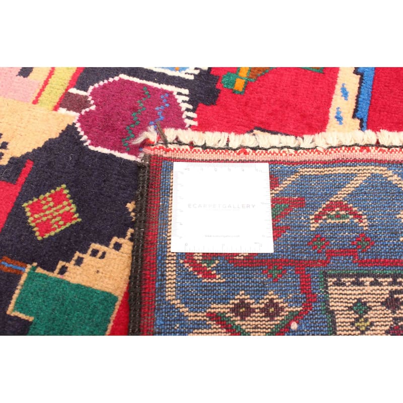 ECARPETGALLERY Hand-knotted Teimani Red Wool Rug - 2'9 x 4'5