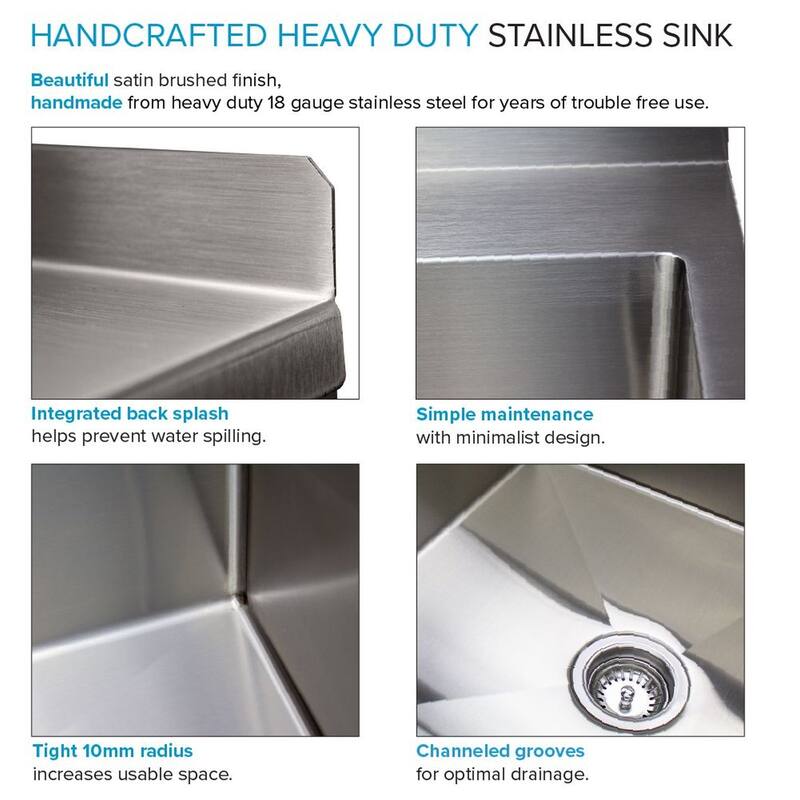Transolid 24-in W x 22-in D x 35-in H Laundry Sink/Wash Stand All-in-One Kit - 24-in x 22-in