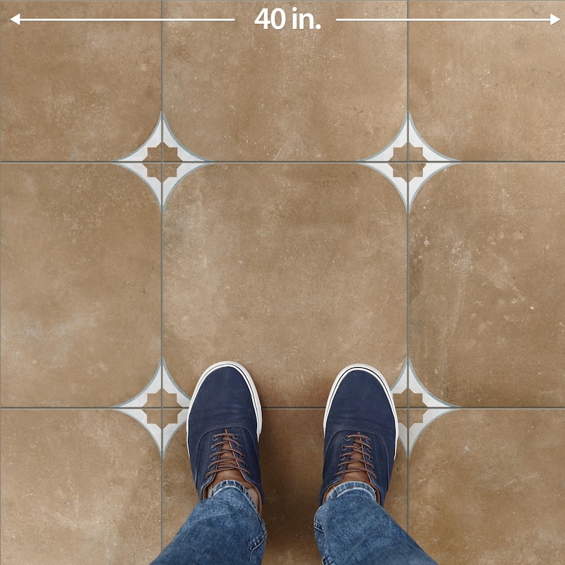 Merola Tile Tetuan Terra 17-3/8" x 17-3/8" Porcelain Floor and Wall Tile