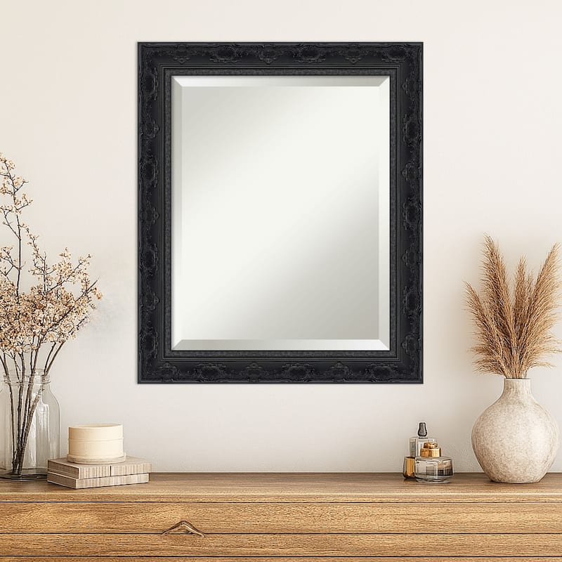Filigree Beveled Framed Wall Mirror