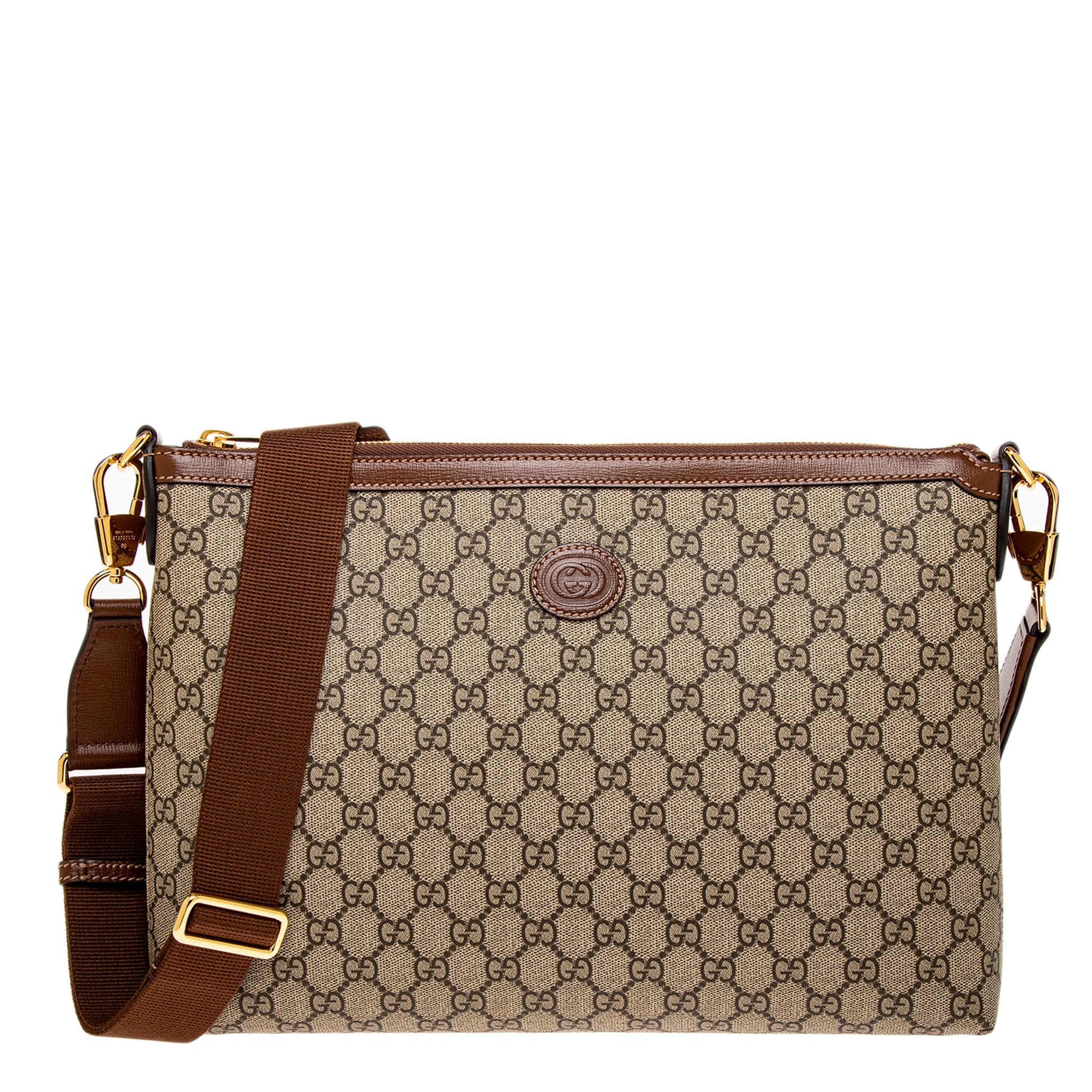 Gucci GGモノグラム ショルダーバッグ Gucci Men's Interlocking G Crossbody Bag - Overstock - 43247762