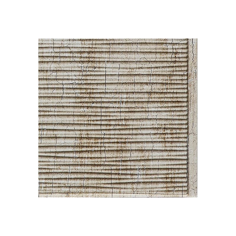 FASÄDE Ripple Decorative Vinyl Backsplash Panel - 6x6 Inch Sample - Vintage Metal
