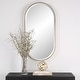 preview thumbnail 2 of 4, Uttermost Lago Oval Gold Mirror - 21.25 W X 40 H X 3 D (in)